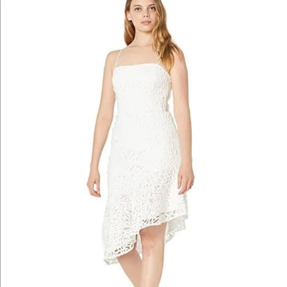 Milly White Embroidered Dresd
